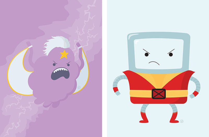 Illustration for article titled X-Men and Adventure Time are a match made in illustrated heaven